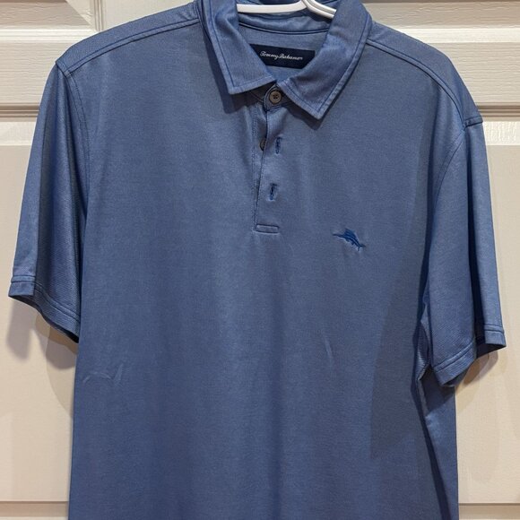 Tommy Bahama Men’s Shirt Five O'Clock Light Blue Polo - Picture 1 of 9